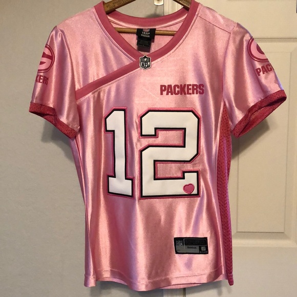 pink aaron rodgers jersey